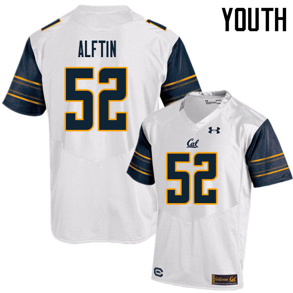 Youth #52 Nick Alftin Cal Bears UA College Football Jerseys Sale-White - Click Image to Close